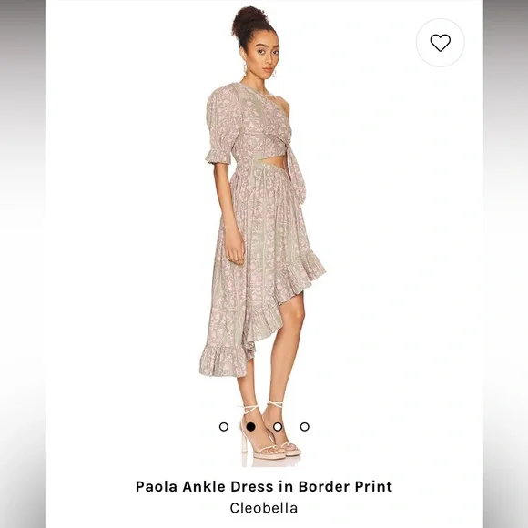 NWOT Cleobella Paola Ankle Dress in Border Print - Picture 4 of 15